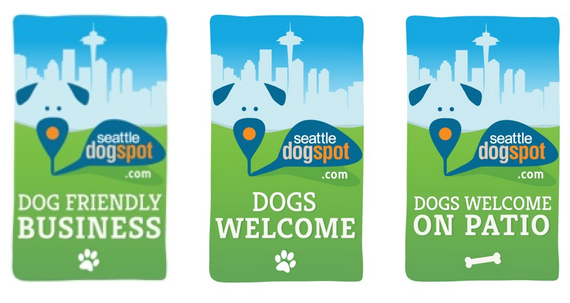 Seattle DogSpot Dog Friendly Business Decals | Seattle, WA